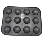 Baking tray, 12 muffins, shell type